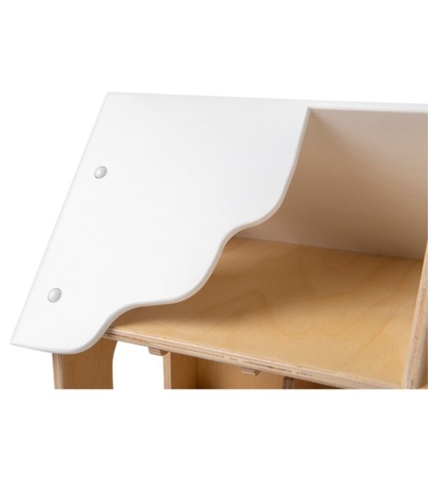 van Dijk Toys Van Dijk Toys - Houten Boerderij - Wit Dak