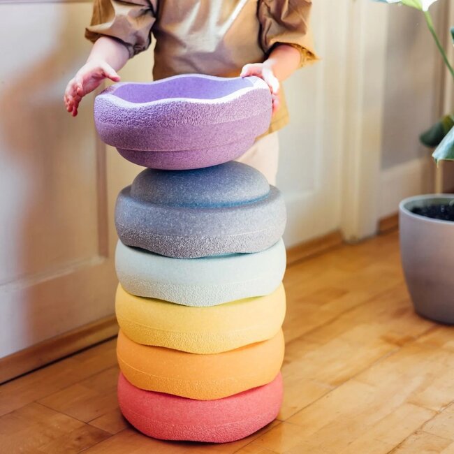 Stapelstein - Stapelstenen  Set - Rainbow Pastel ( 6-delig)