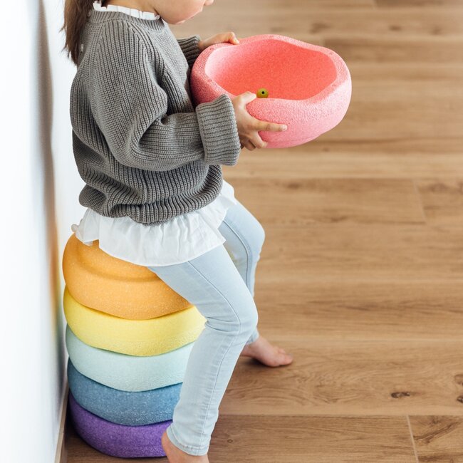 Stapelstein - Stapelstenen  Set - Rainbow Pastel ( 6-delig)