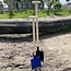 Ideal Toys - Metalen Zwarte Schep - Punt Schep en Houten Steel (80 cm)