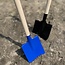 Ideal Toys - Metalen Zwarte Schep - Punt Schep en Houten Steel (80 cm)