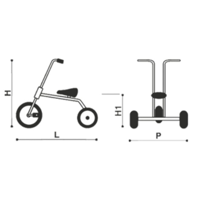 Italtrike - Atlantic - Driewieler Medium 4+
