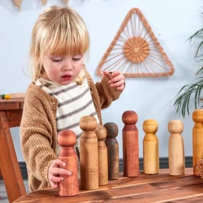 Cosy - Wereldse Houten Poppen voor Buiten (10-delig)