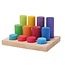 Grimm's  Sorteerbord met Houten Staven - Regenboog