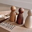Grapat - Houten Nins Poppetjes -  Naturelkleur (set van 3)