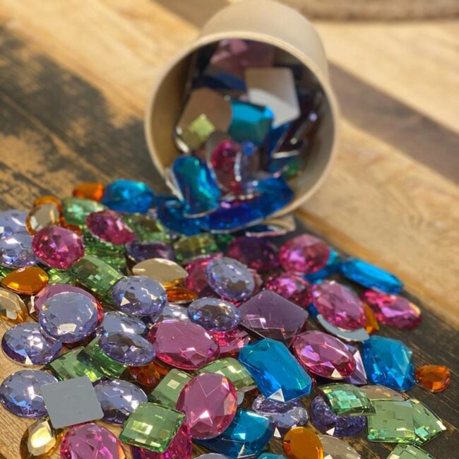 Grimm's - Grote Glitter Stenen (140-delig)