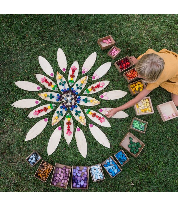 Grapat Grapat - Mandala Regenboog Eieren (36-delig)