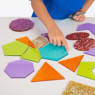  TickiT Regenboog Glittervormen