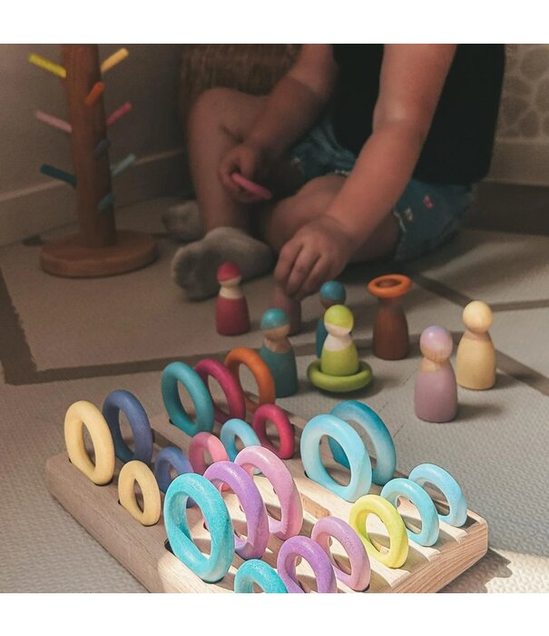 JUTTER & Co. JUTTER & Co. | Complete Set - Houten Houder - Houten Ringen