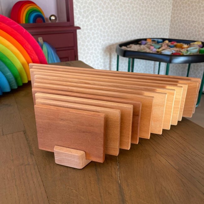 JUTTER & Co. | Complete Set - Houten Houder - Bouwplaten