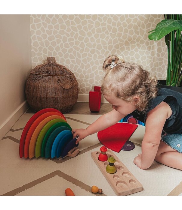JUTTER & Co. Houten Houder – Grimm’s Halve Cirkels of Bouwplanken