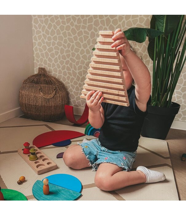 JUTTER & Co. Houten Houder – Grimm’s Halve Cirkels of Bouwplanken