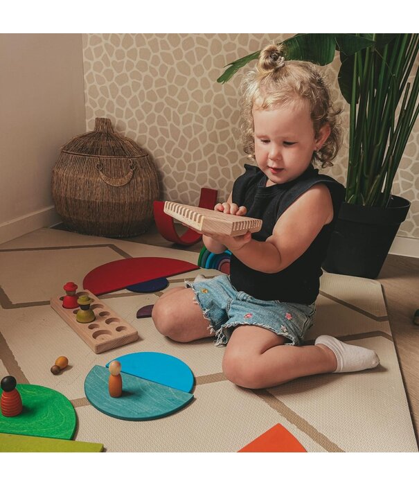 JUTTER & Co. Houten Houder – Grimm’s Halve Cirkels of Bouwplanken