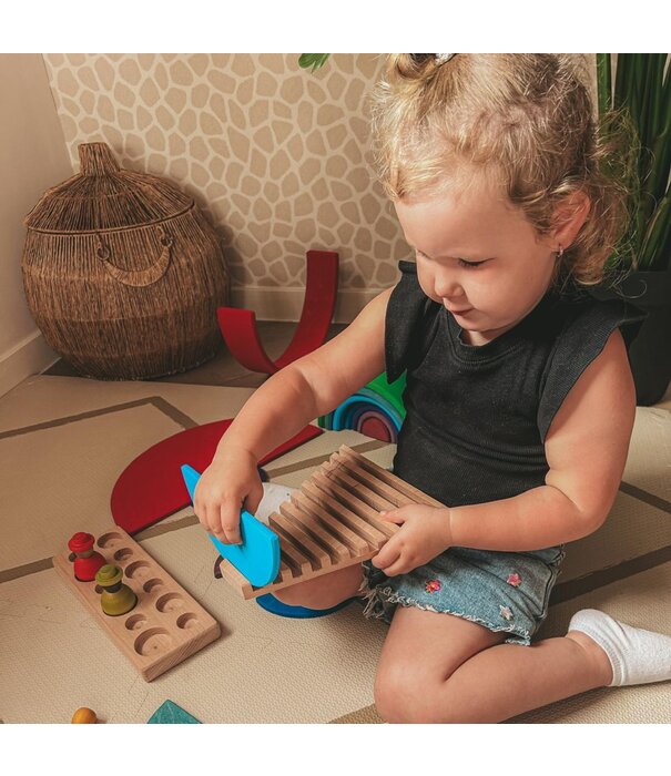 JUTTER & Co. Houten Houder – Grimm’s Halve Cirkels of Bouwplanken