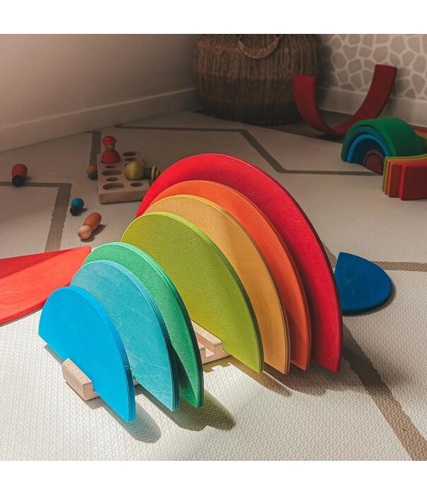 JUTTER & Co. Houten Houder – Grimm’s Halve Cirkels of Bouwplanken
