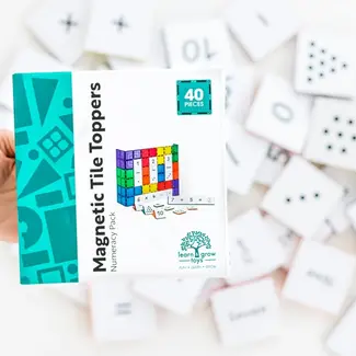 Learn & Grow Magnetische Tegel Topper - Rekenpakket (40 stuks)