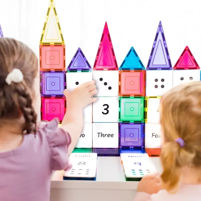 Learn & Grow - Magnetische Tegel Topper - Rekenpakket (40 stuks)