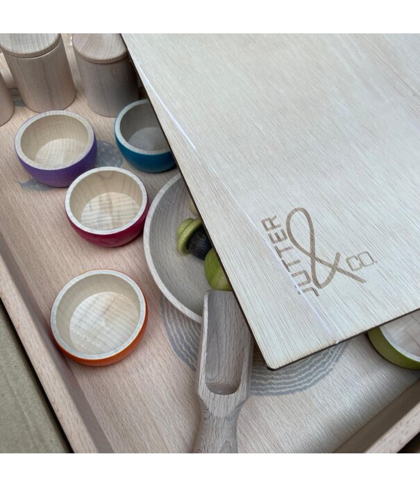 JUTTER & Co. JUTTER & Co. | Complete Set - Houten Deksel - Houten Speelbak