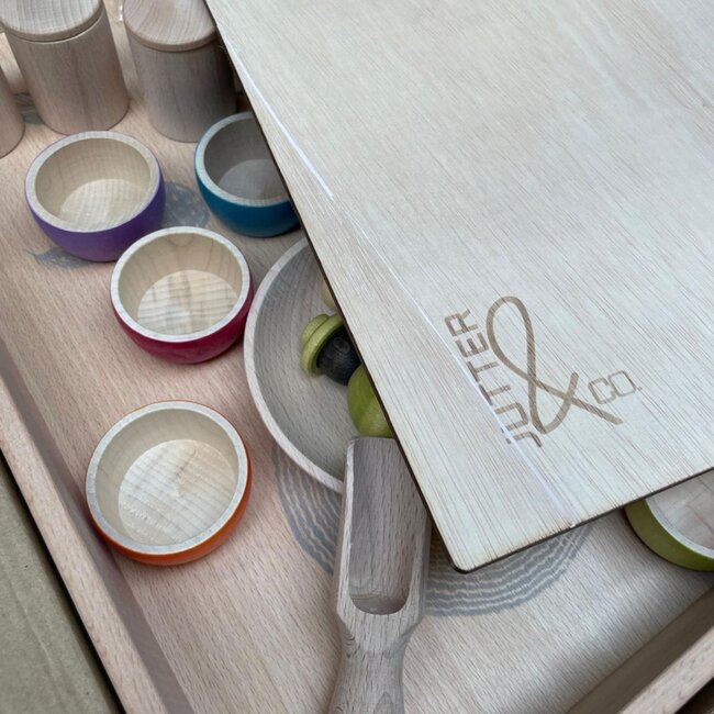 JUTTER & Co. | Complete Set - Houten Deksel - Houten Speelbak