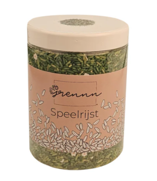 Speelrijst - Bloemen Groen (750 gram)