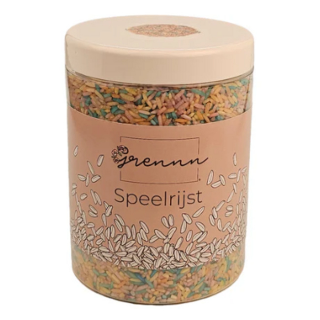 Grennn - Speelrijst - Pastel (750 gram)