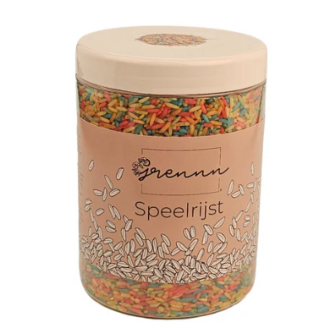 Grennn - Speelrijst - Regenboog (750 gram)