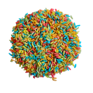 Speelrijst - Regenboog (750 gram)