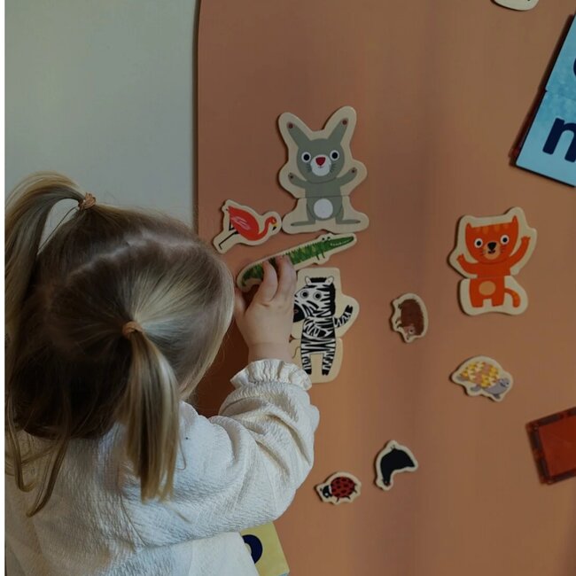 Magna Creations – Magneetbord Opbergschap L - Perzik