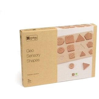 Andreu Toys Puzzel - Geo Sensorische Vormen (12-delig)