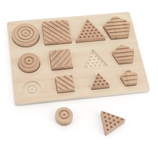 Andreu Toys - Puzzel - Geo Sensorische Vormen (12-delig)