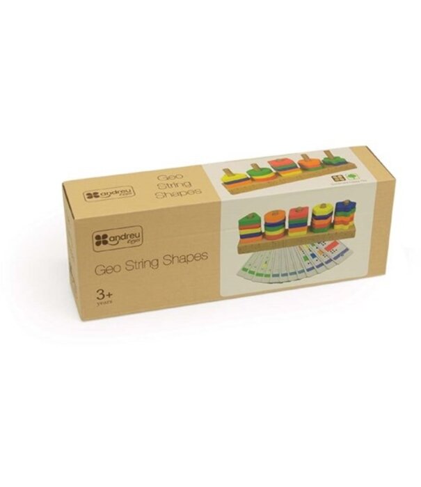 Andreu Toys Andreu Toys - Puzzel - Geo Vormen Blok
