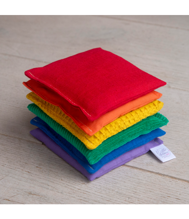 Little Botanic Label Little Botanic label - Sensorische Pittenzakjes - Regenboog (6-delig)