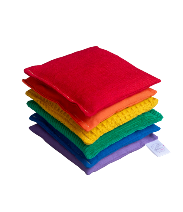 Little Botanic Label Little Botanic label - Sensorische Pittenzakjes - Regenboog (6-delig)