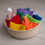 Little Botanic label - Sensorische pittenzakjes - Regenboog (8-delig) + Super Confetti