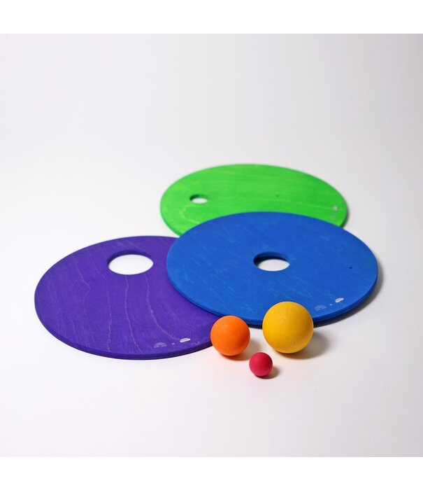 Grimm's  GRIMM'S x Stapelstein Rolling Discs Sets - Regenboog (6-delig)