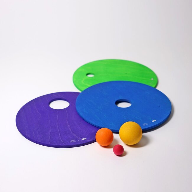GRIMM'S x Stapelstein Rolling Discs Sets - Regenboog (6-delig)