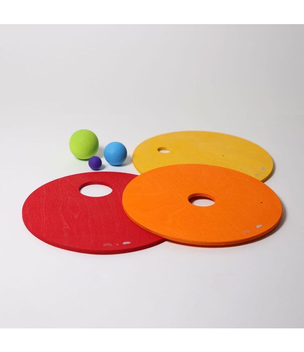 Grimm's  GRIMM'S x Stapelstein Rolling Discs Sets - Regenboog (6-delig)