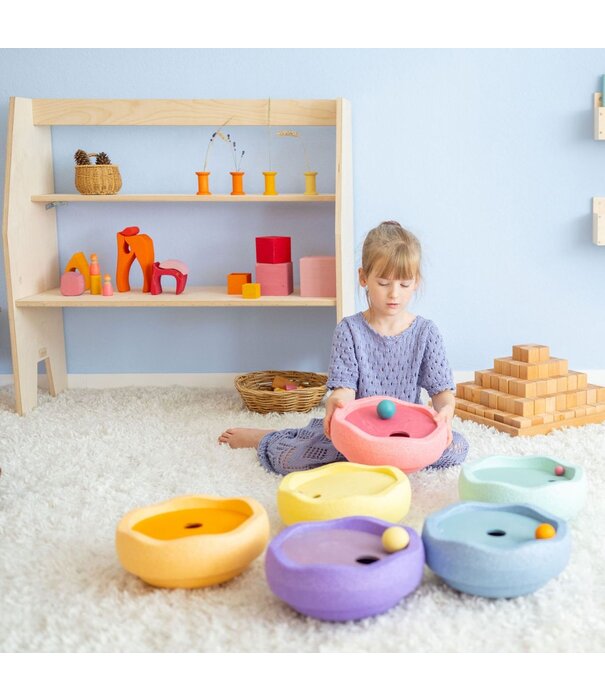 Grimm's  GRIMM'S x Stapelstein Rolling Discs Sets - Pastel (6-delig)