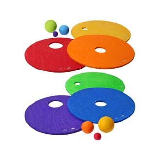 Grimm's  Rolling Discs Sets - Regenboog (6-delig)
