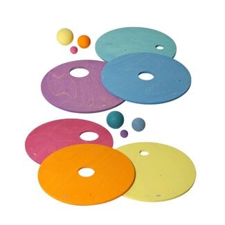 Grimm's  Rolling Discs Sets - Pastel (6-delig)