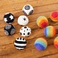 Cosy - Zachte Ballen Zwart-Wit Patroon (6-delig)