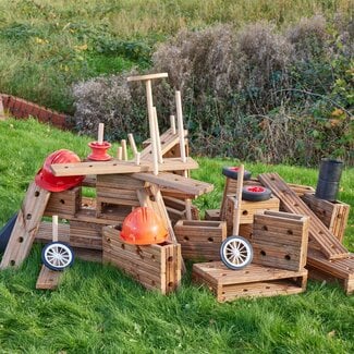 Cosy Houten Blokken & Planken Loose Parts (25-delig)