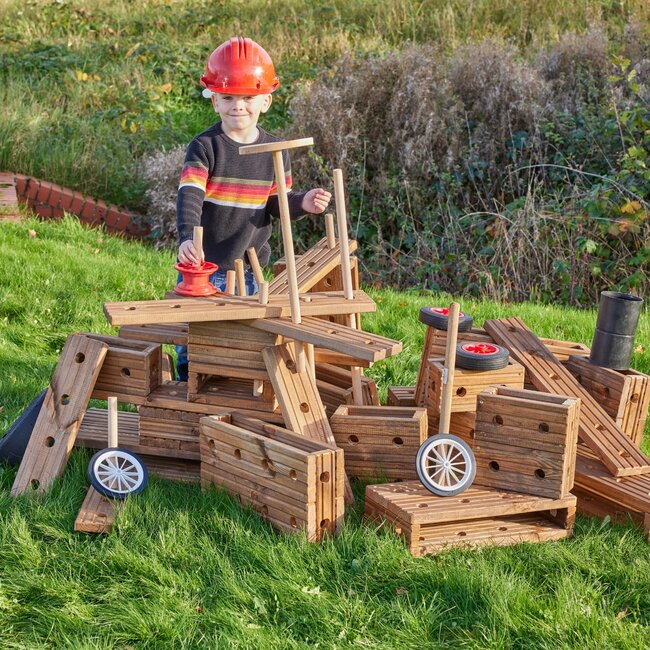 Cosy - Houten Blokken & Planken Loose Parts (25-delig)