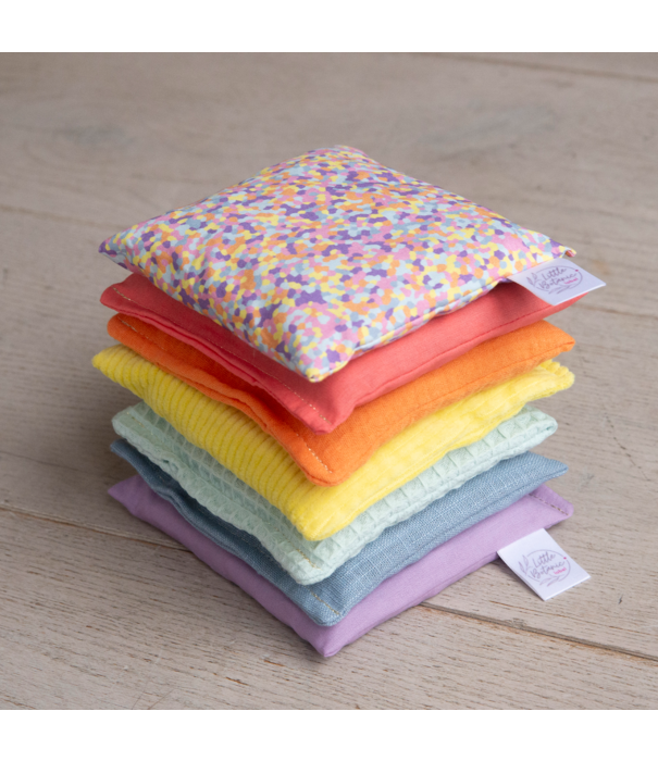 Little Botanic Label Little Botanic label - Sensorische pittenzakjes - Pastel (6-delig) + Super Confetti