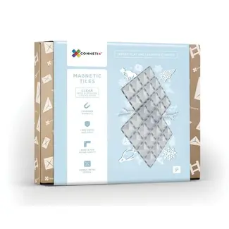 Connetix Connetix - Uitbreidingsset Bodemplaten - Transparant (2-delig)