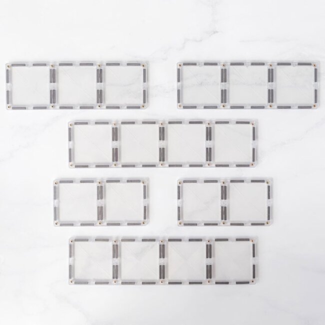 Connetix - Transparant Rectangle Pack (12-delig)