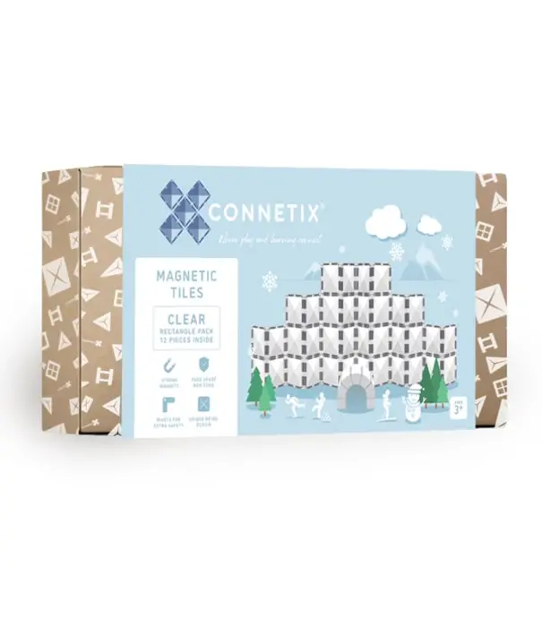 Connetix Connetix - Transparant Rectangle Pack (12-delig)