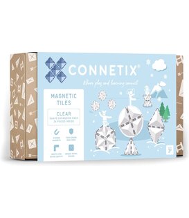 Connetix - Uitbreidingsset Vormen Transparant (24-delig)
