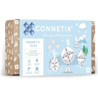 Connetix Connetix - Uitbreidingsset Vormen Transparant (24-delig)