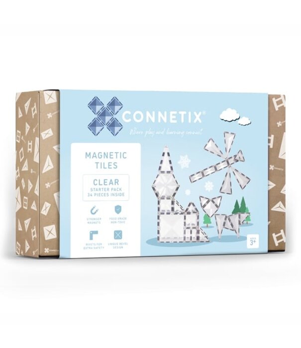 Connetix Connetix - Basisset Transparant (34-delig)